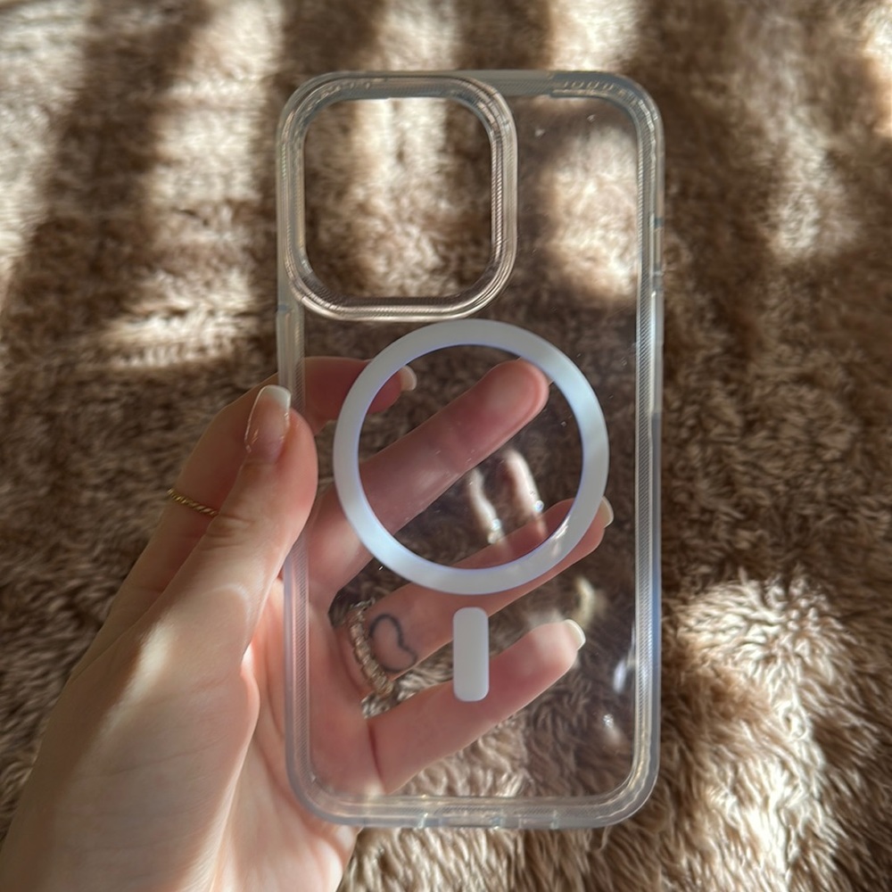 iPhone 13 Pro tech21 clear case with MagSafe.